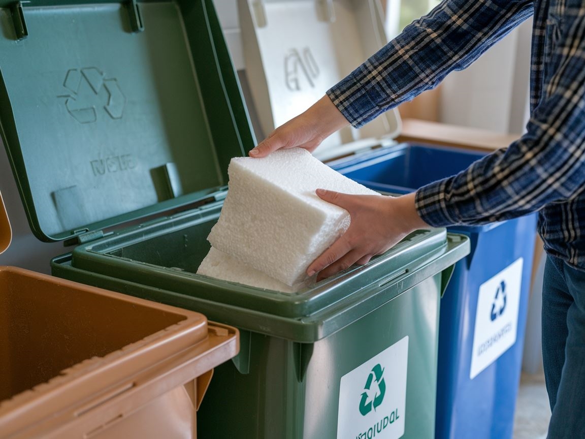 Proces ekologicznej utylizacji pianki poliuretanowej